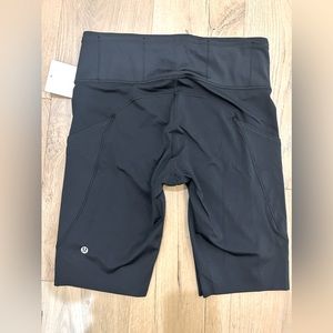 NWT Black Lululemon Fast & Free Shorts 10” Cool